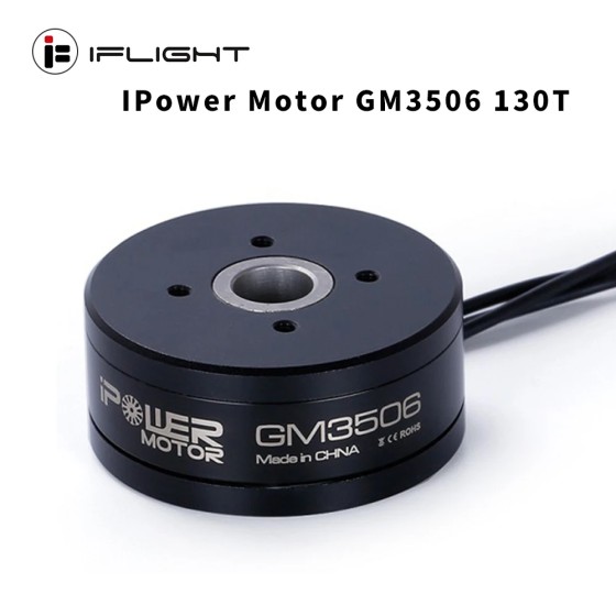 Moteur Iflight Ipower Gm3506 130t avec encodeur As5048a 3506 moteur à cardan sans balais à arbre creux pour la stabilisation de l'appareil photo reflex